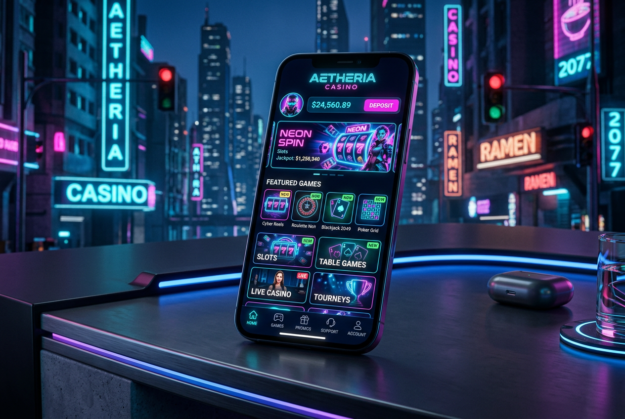 Osoba korzystająca z aplikacji mobilnej zagranicznego kasyna na nowoczesnym smartfonie